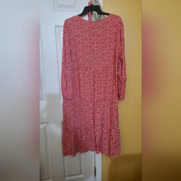 Long sleeve tie waist Maternity dress - Picture 2 of 2